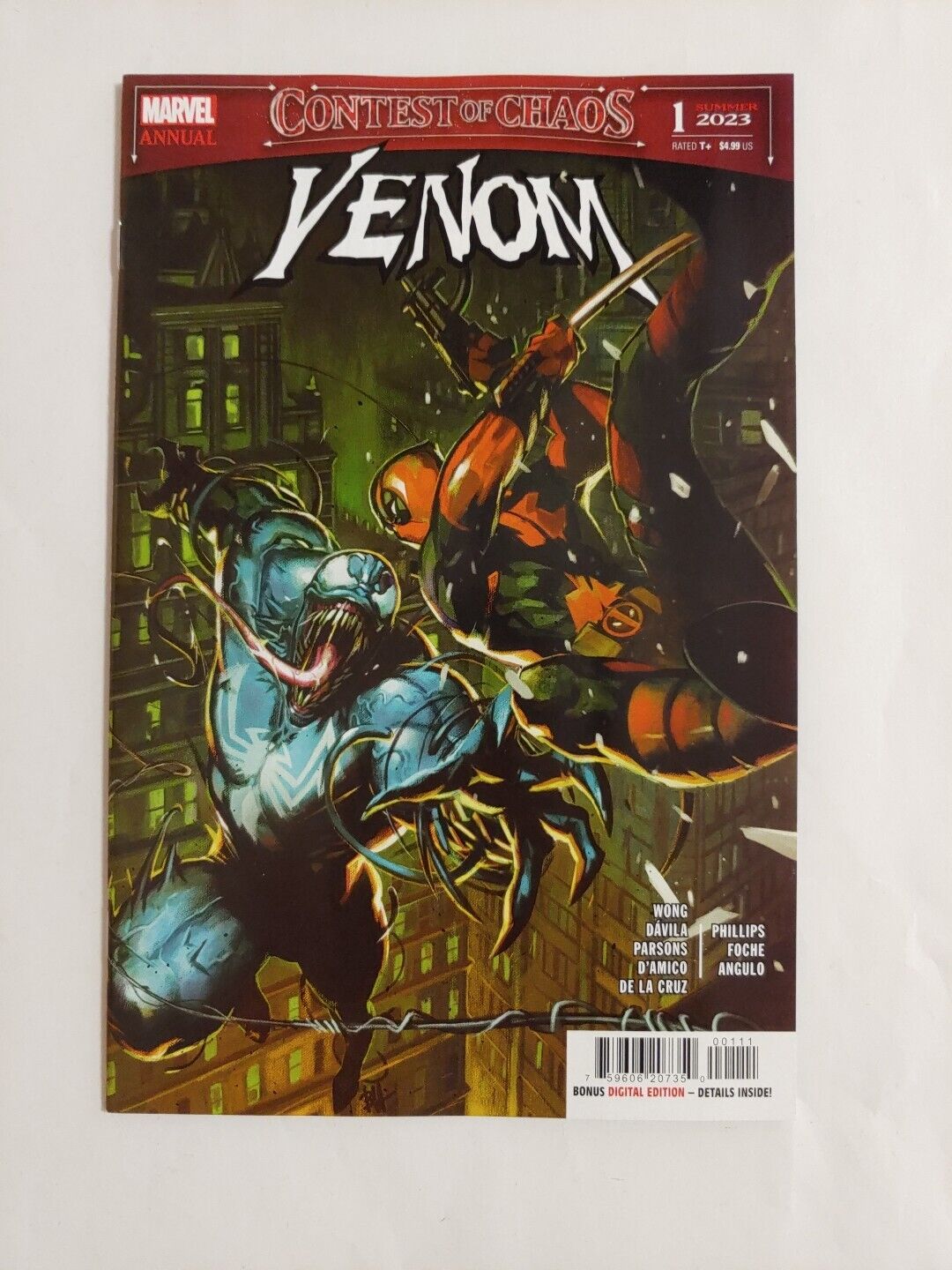 Venom Annual #1 Contest of Chaos (Marvel 2023) Main Cover NM - New & Unread