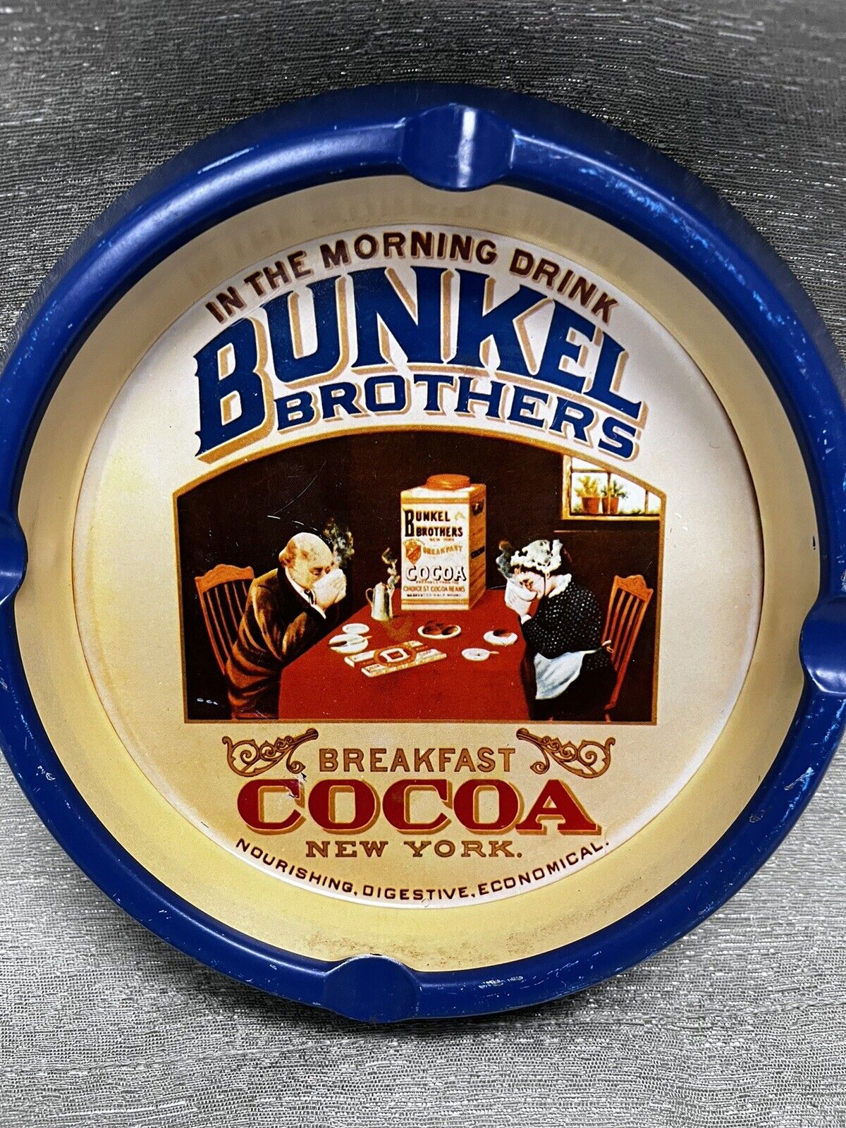 Bunkel Brothers Breakfast Cocoa Ashtray Made in England  Vintage