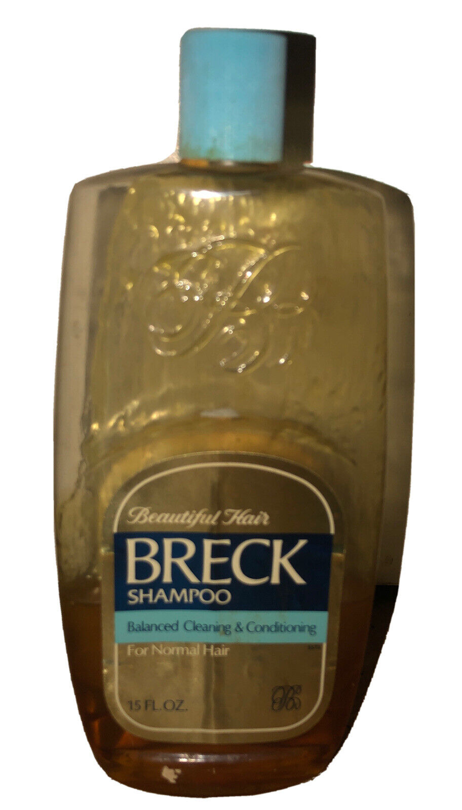 Breck Beautiful hair 15 fl oz. Balanced Cleaning Shampoo (1/3 Full) 1970’s 
