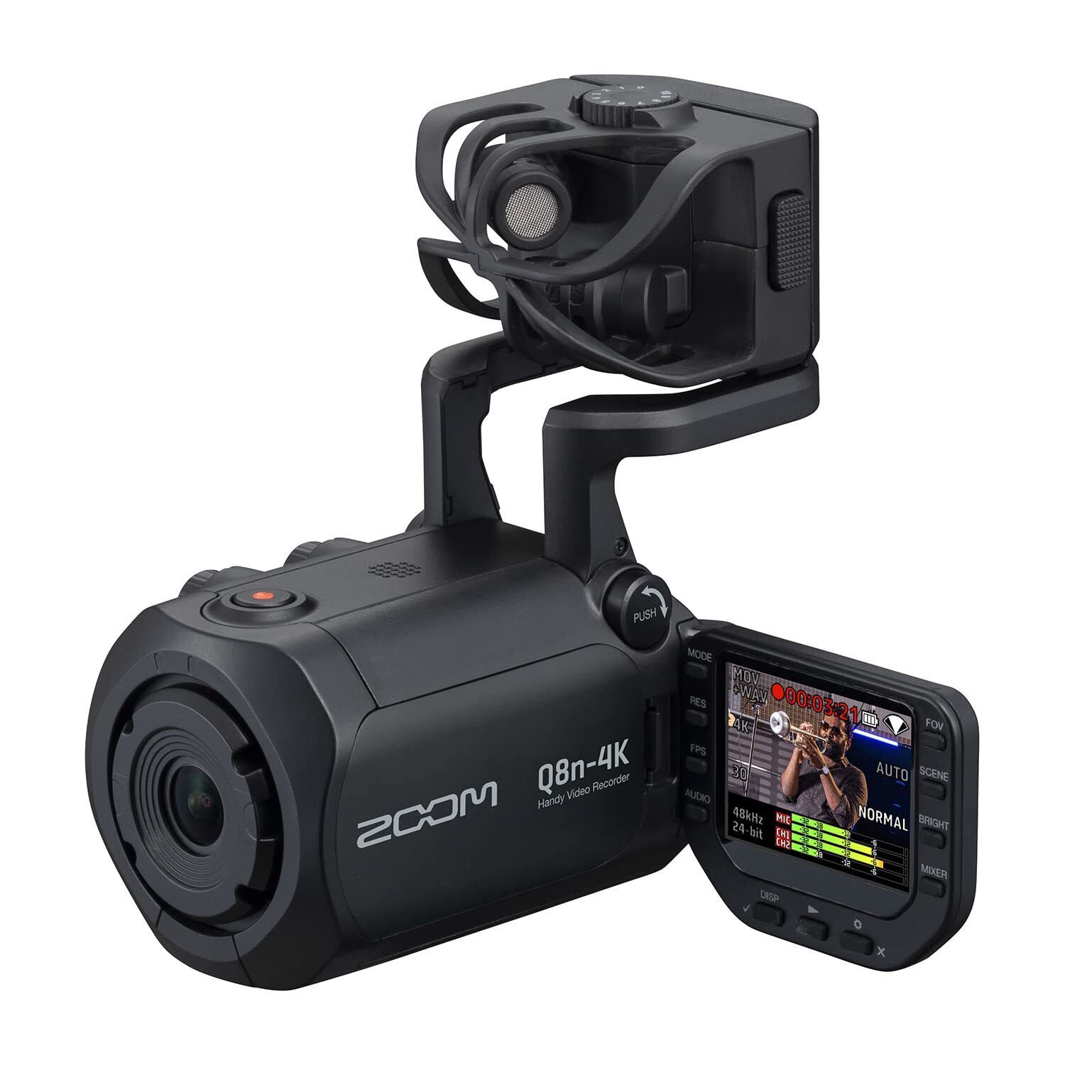 Zoom 4K Quality Handy Video Recorder For Cameras Q8n-4K black New 