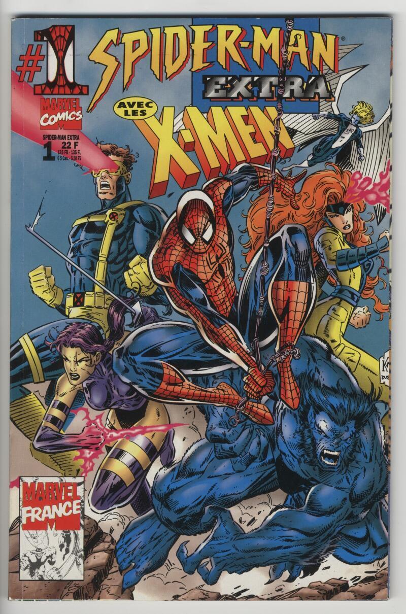 Spider-Man Extra Aves Les X-Men #1 7.5 W 1997 French Foreign Comic Book Marvel F