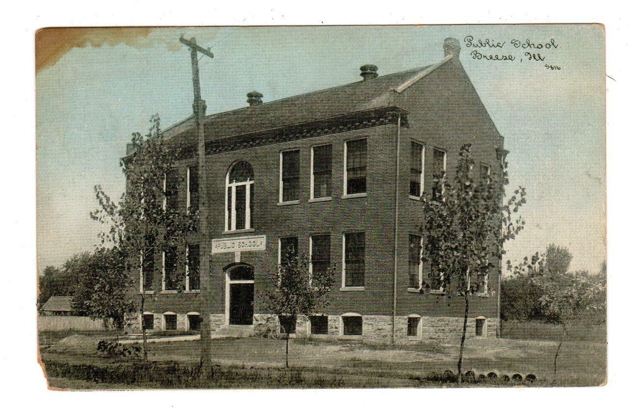 IL - BREESE ILLINOIS CLINTON COUNTY Postcard PUBLIC SCHOOL