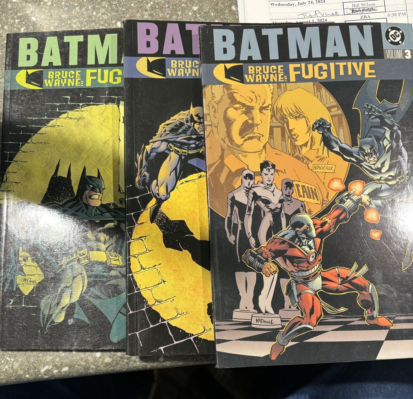Batman Lot of 3: Bruce Wayne: Fugitive (TPB, Vol. 1-3)