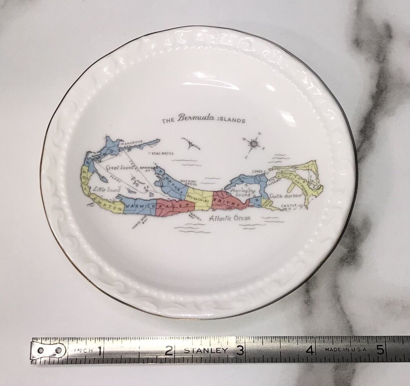 The Bermuda Islands Tiny China Plate By Paragon Bone China 4.75”