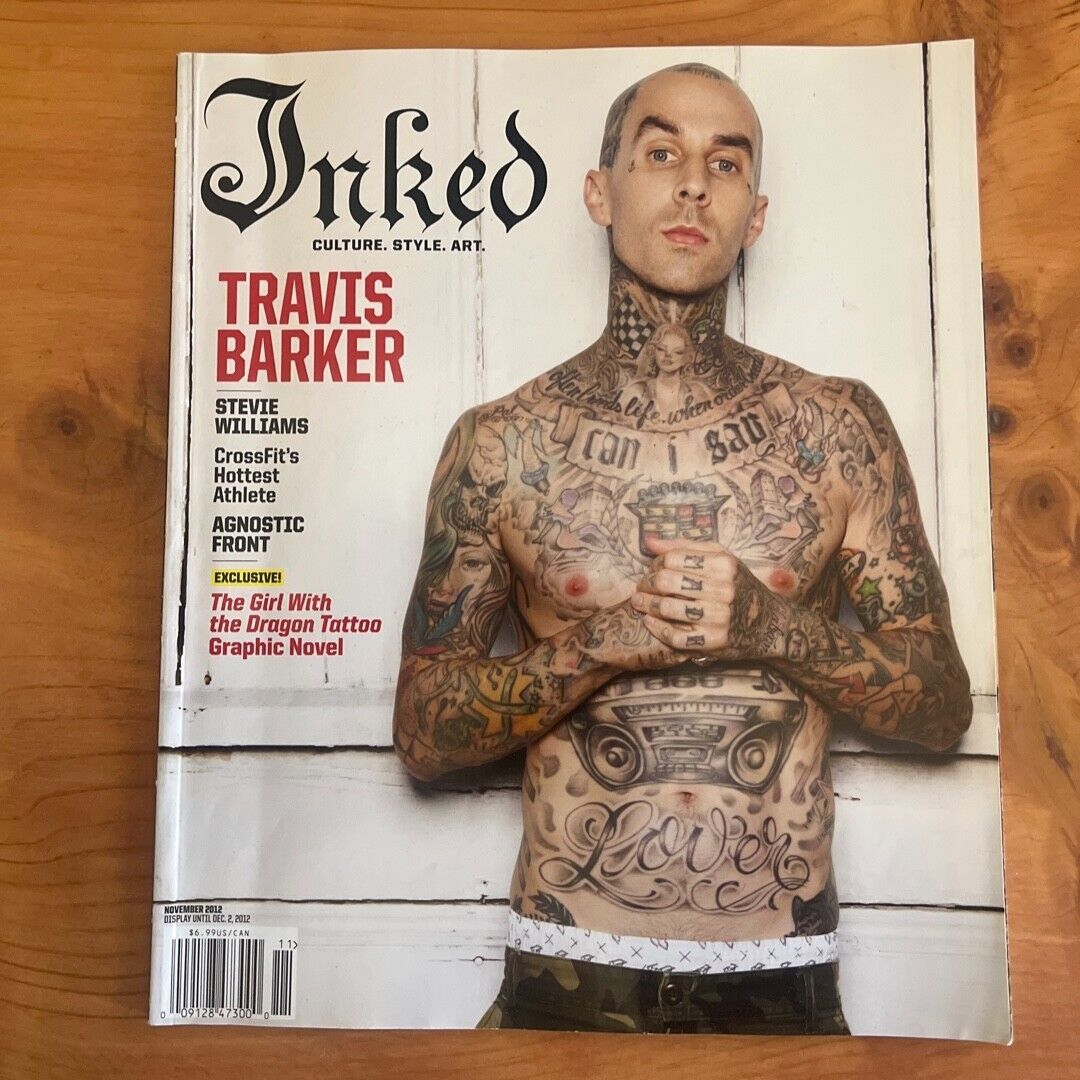 INKED Magazine Nov 2012 Vintage Travis Barker Blink 182 Tattoo