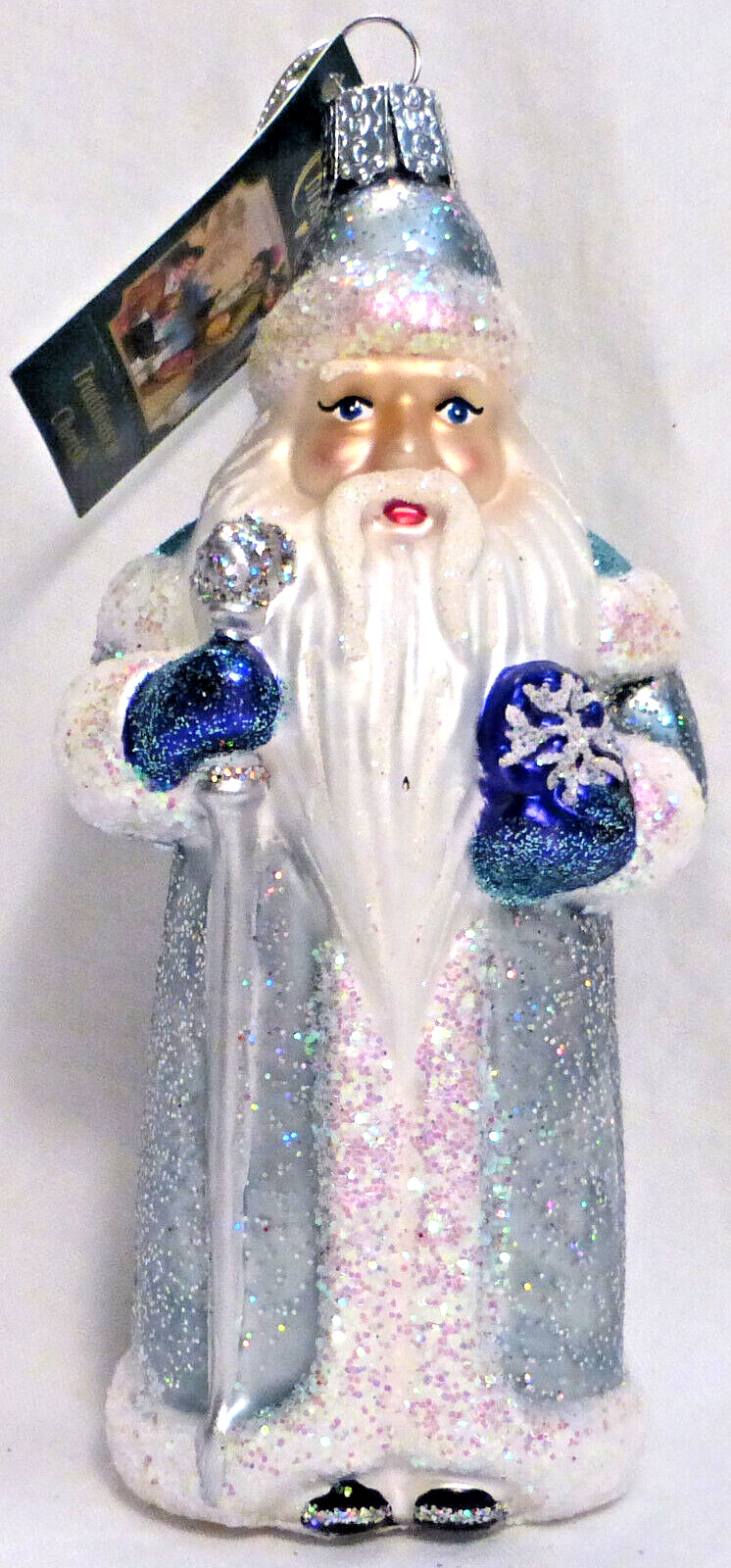 OWC Old World Christmas Father Frost #40251 Slavic Santa Claus snowflake staff