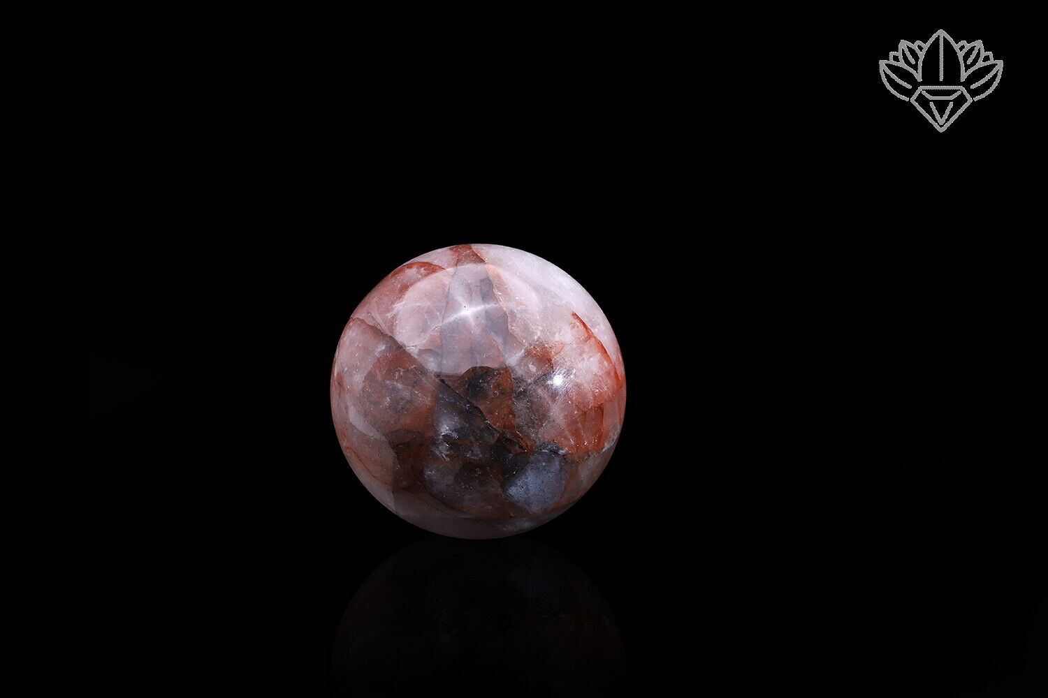 236gm Natural Pink Quartz Sphere Ball 55-56mm Himalayan Samadhi Pink Quartz Ball