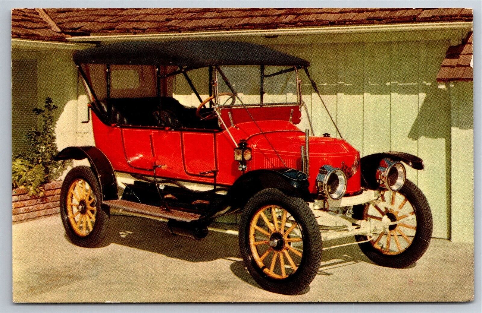 1913 Stanley Steamer Touring Car Dean Spencer Service Reminder WA Postcard L19
