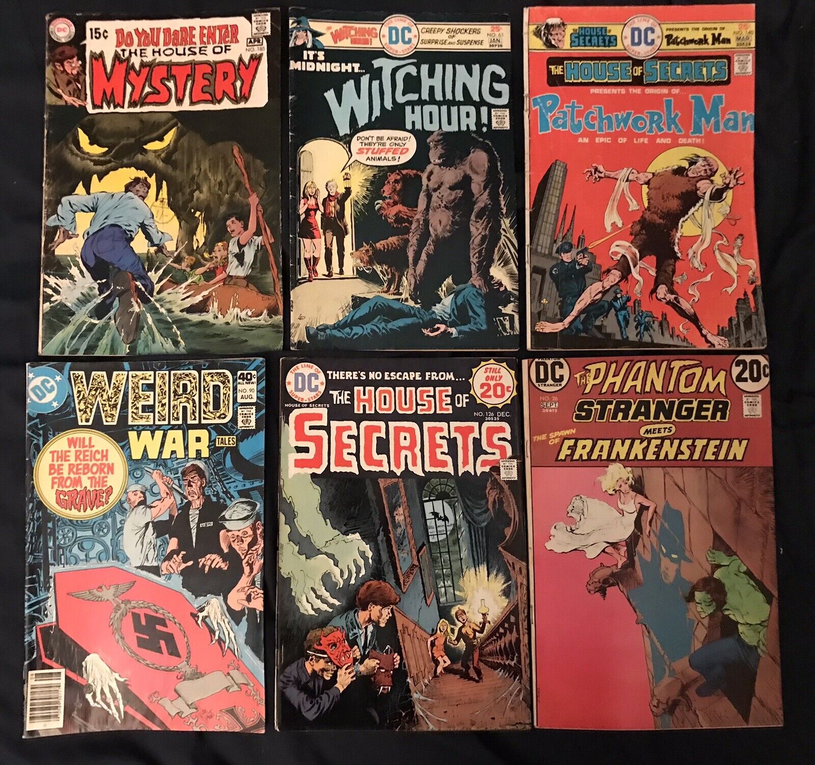 DC HORROR LOT of 6 comics: House of Secrets, House of Mystery, Witching Hour...