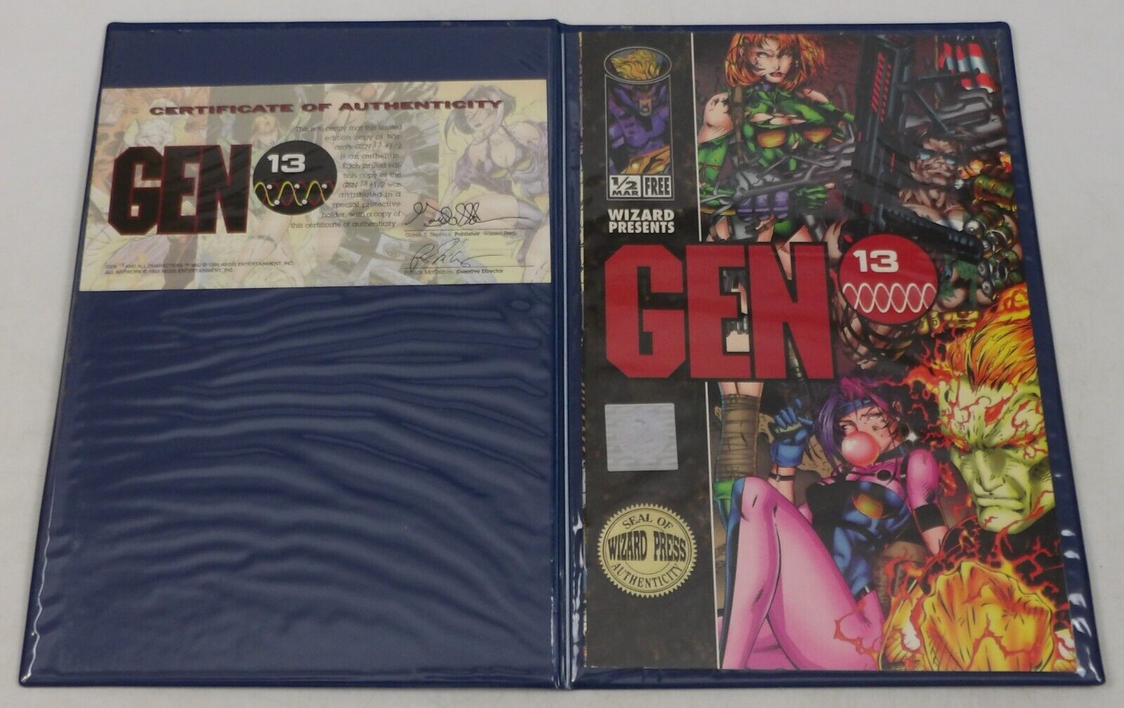 Gen13 #0.5 Wizard Press Limited Edition with COA + Binder - Gen 13 - 1994