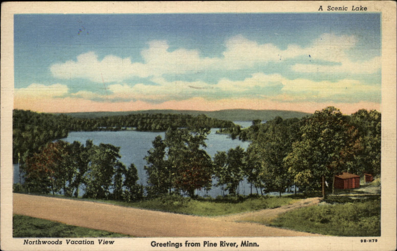 Greetings from Pine River Minnesota MN ~ mailed 1950 Pequot Lakes