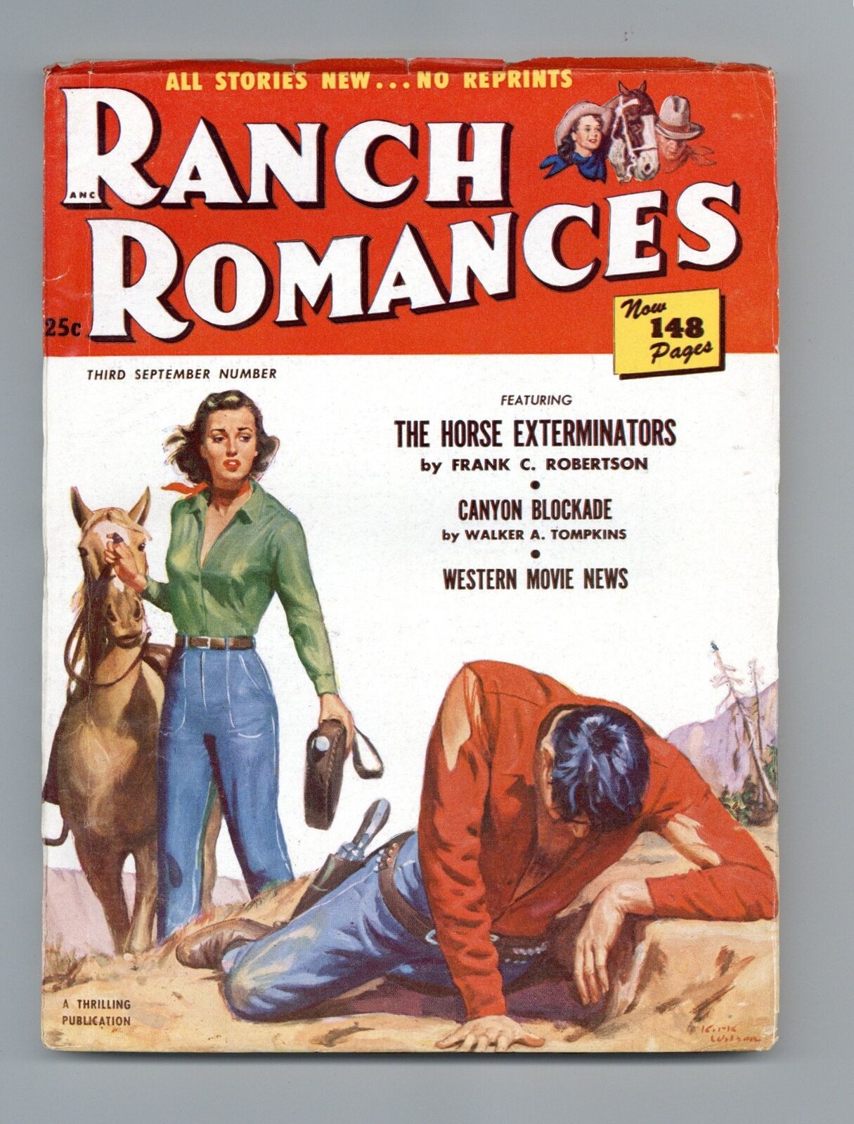Ranch Romances Pulp Sep 1952 Vol. 174 #2 FN