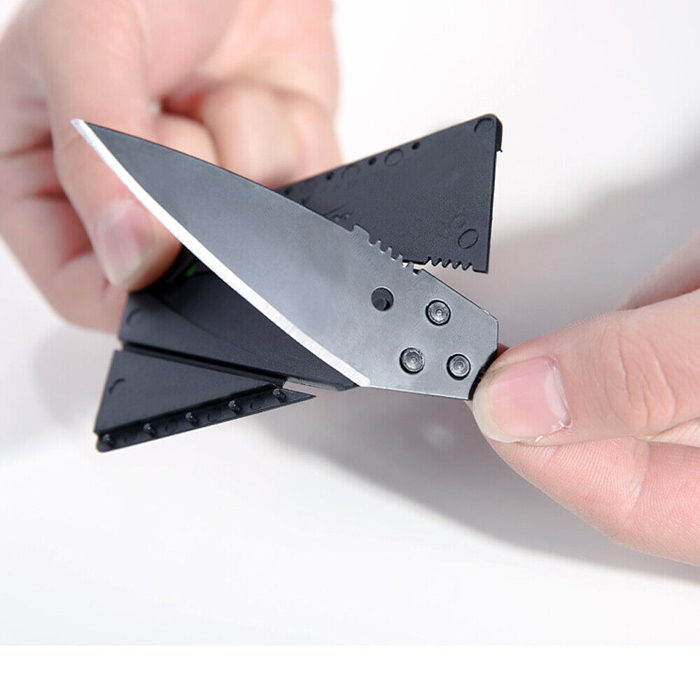 Portable CREDIT CARD KNIFE Tactical Cardsharp Wallet Folding Pocket Micro Knives