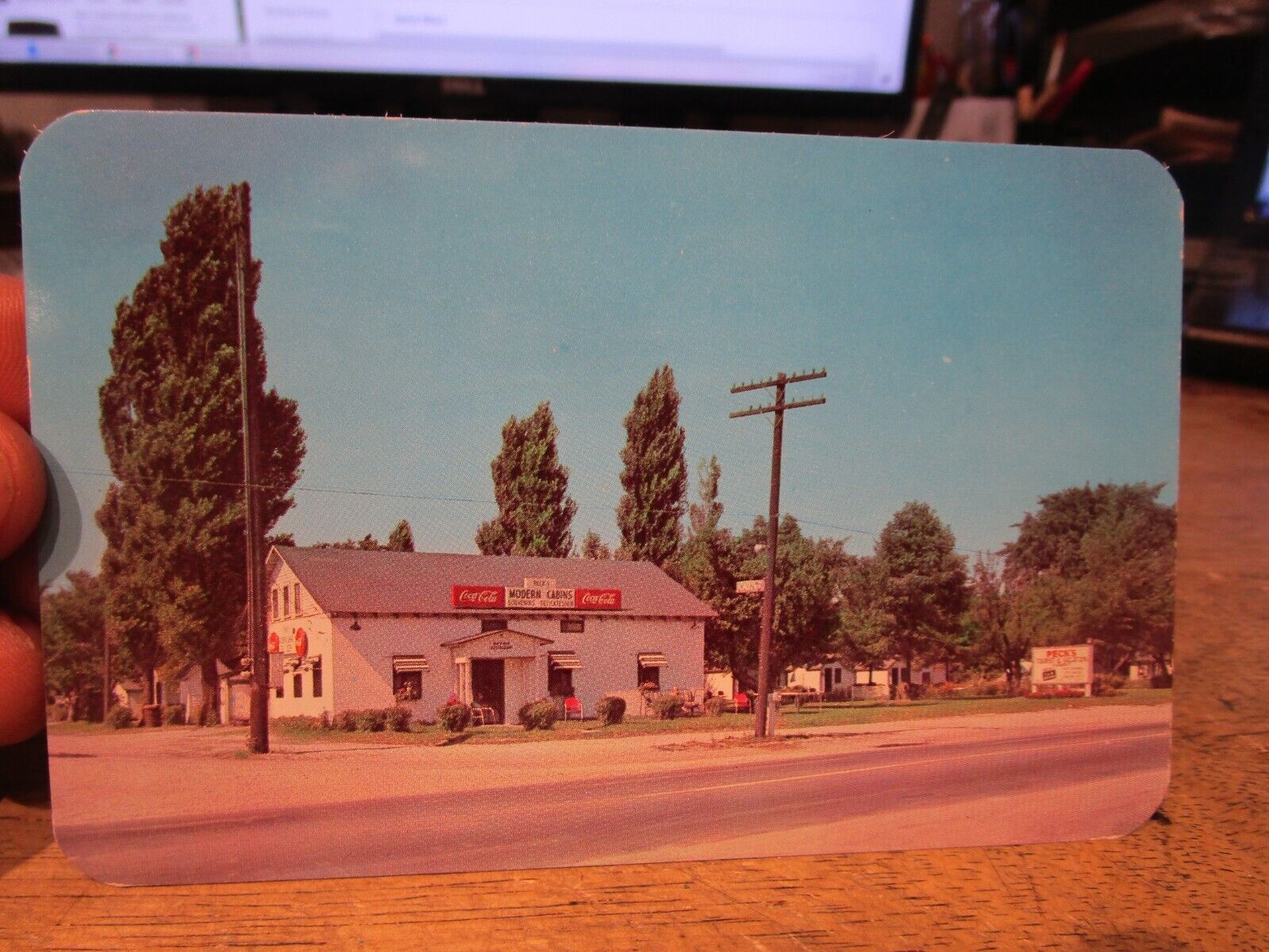 U2 Old OHIO Chrome Postcard Vermilion Pecks Tourist Vacation Court Motel Cabins