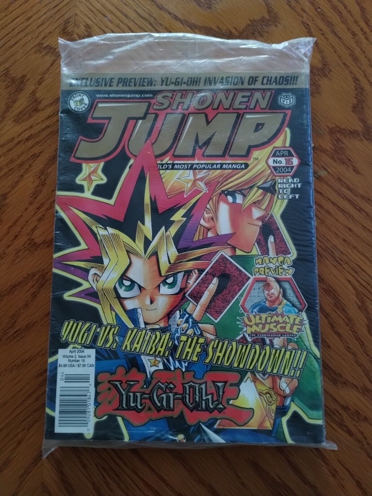 Brand New Sealed Shonen Jump Vol. 2 #16 2004 Yu-Gi-Oh Vs Kiaba The Showdown