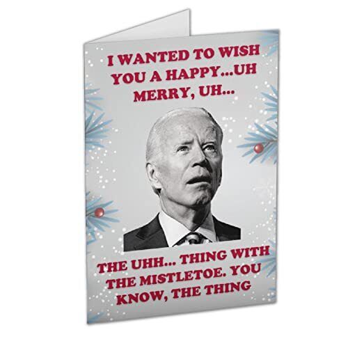 Pesky Patriot Funny Joe Biden Let’s Go Brandon Christmas Card | Hilarious 