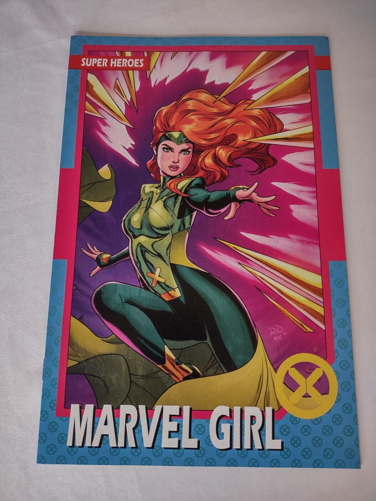  X-MEN #3C Marvel Girl, Trading Card Variant 2021 MARVEL Comics VF/NM Book