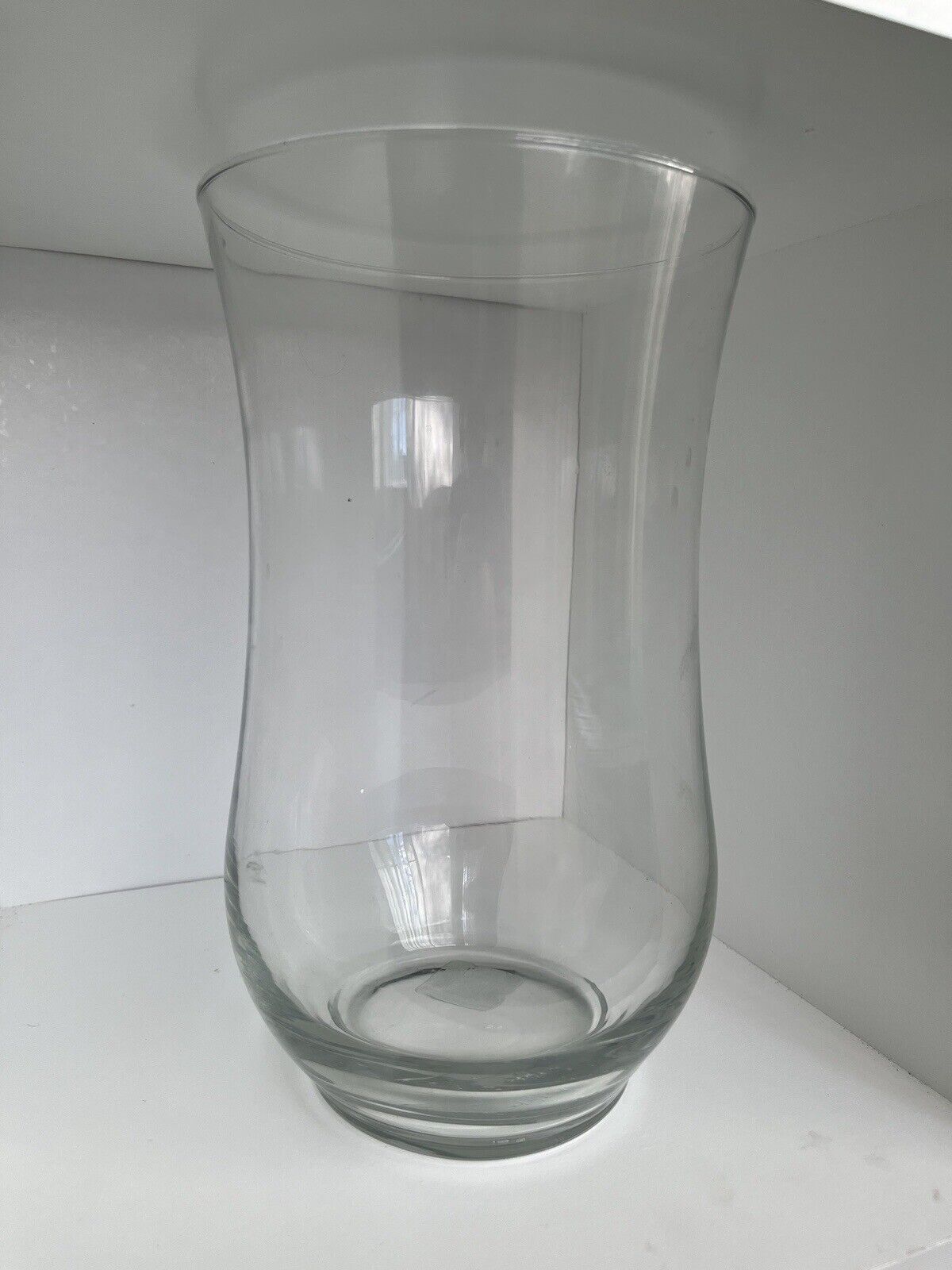 Libbey 10.5”Flower VASE Hurricane Candle Holder Clear Glass Decor- Beautiful 