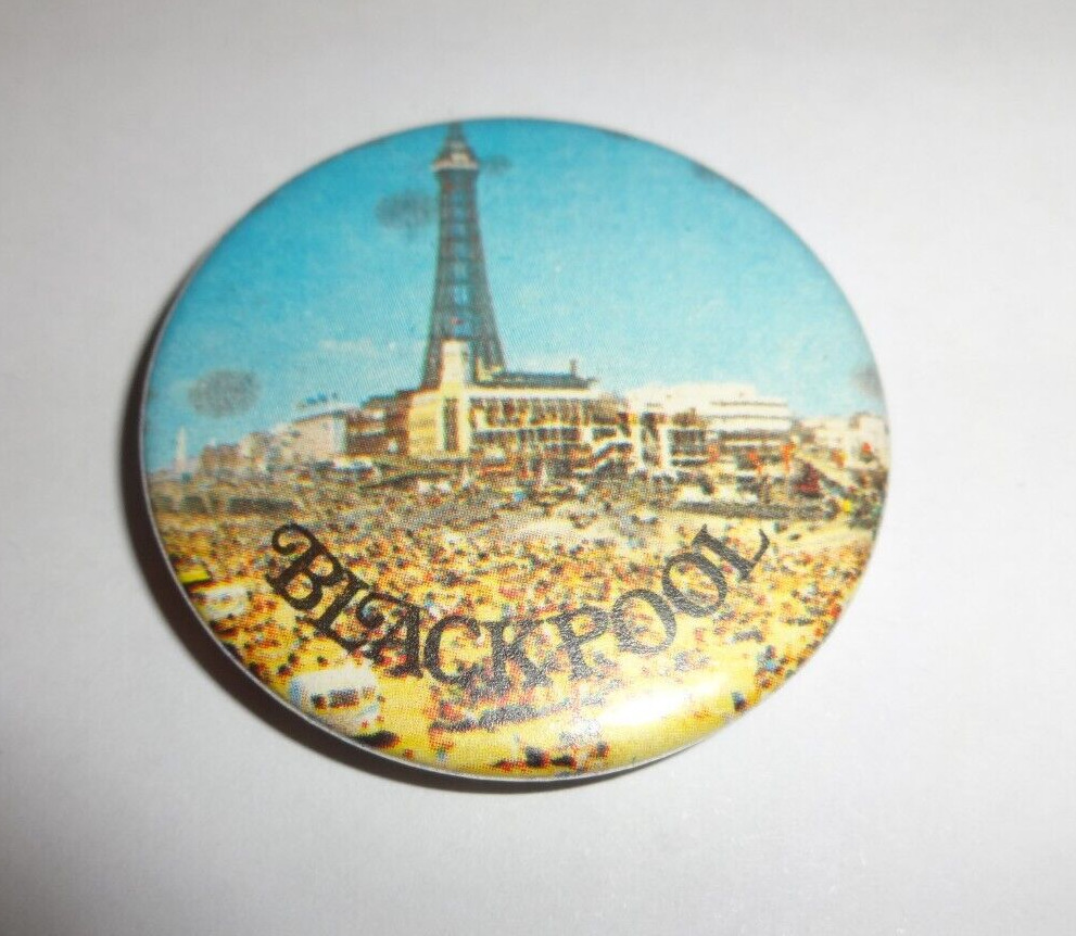 Blackpool Vintage Pin Badge Button