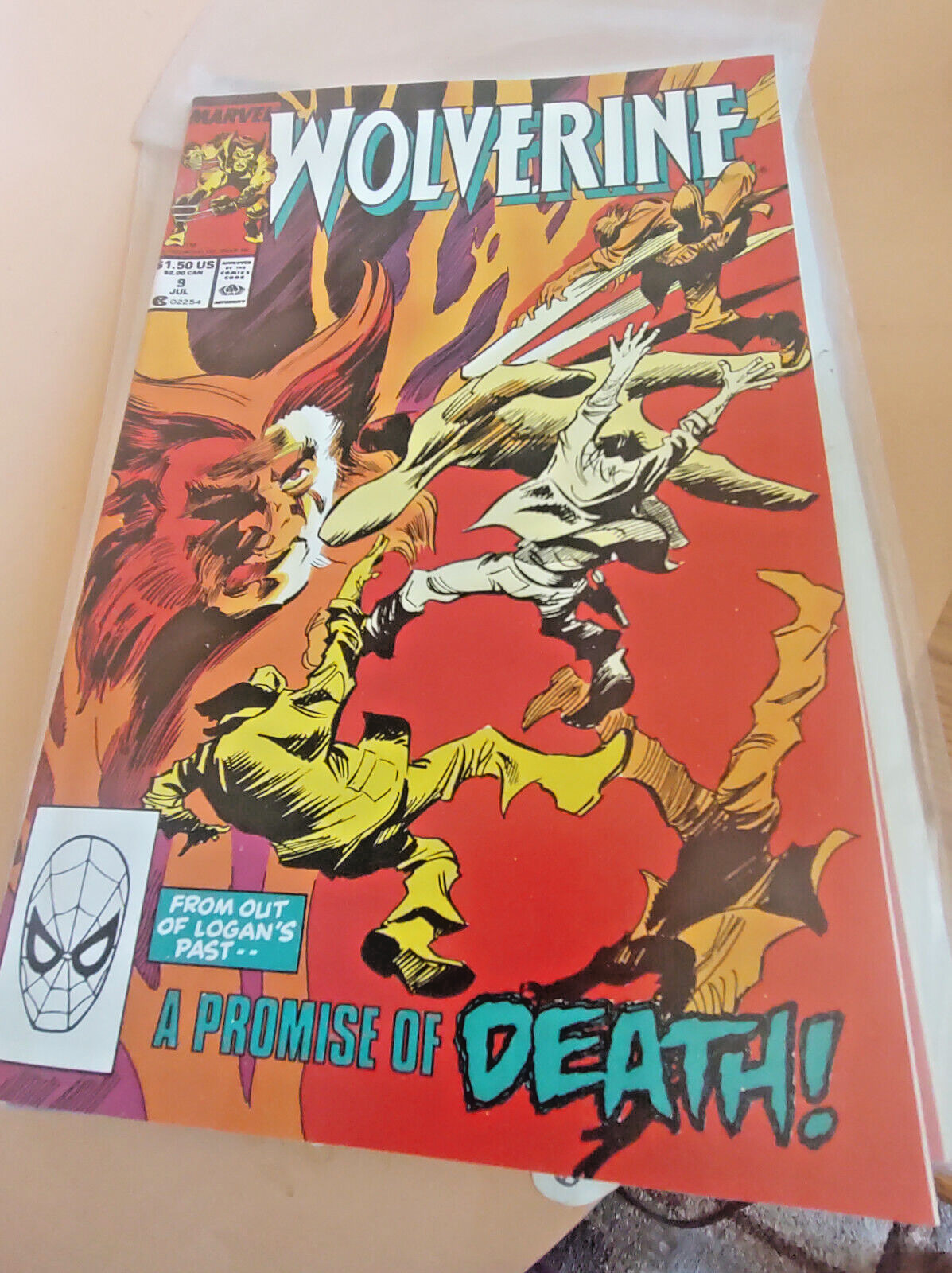 Vintage Wolverine #9 VFNM 1989 Marvel Comics X-Men VG Condition