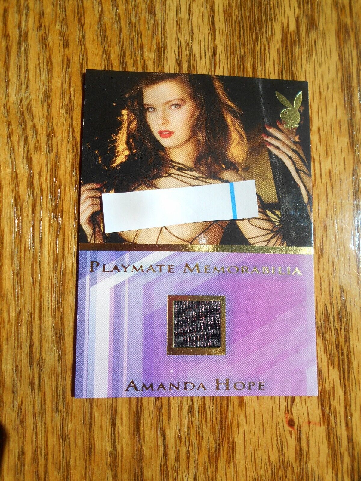 AMANDA HOPE 2017 PLAYBOY CARD playmate memorabilia cloth patch