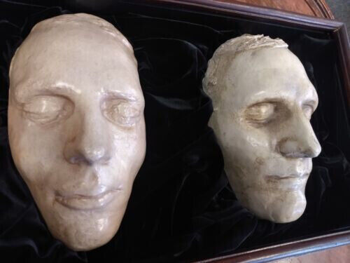 Beautiful Vintage Joseph Smith and Hyrum Smith Death Masks Nauvoo Mormon LDS  