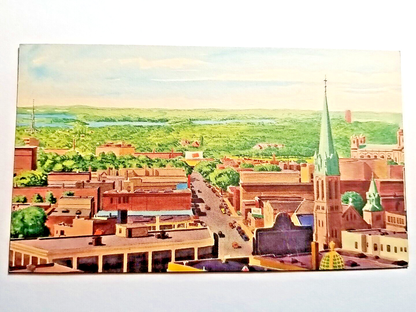 Postcard The City Of Minneapolis From The Sky Room In The Daytons Co. Store. A11