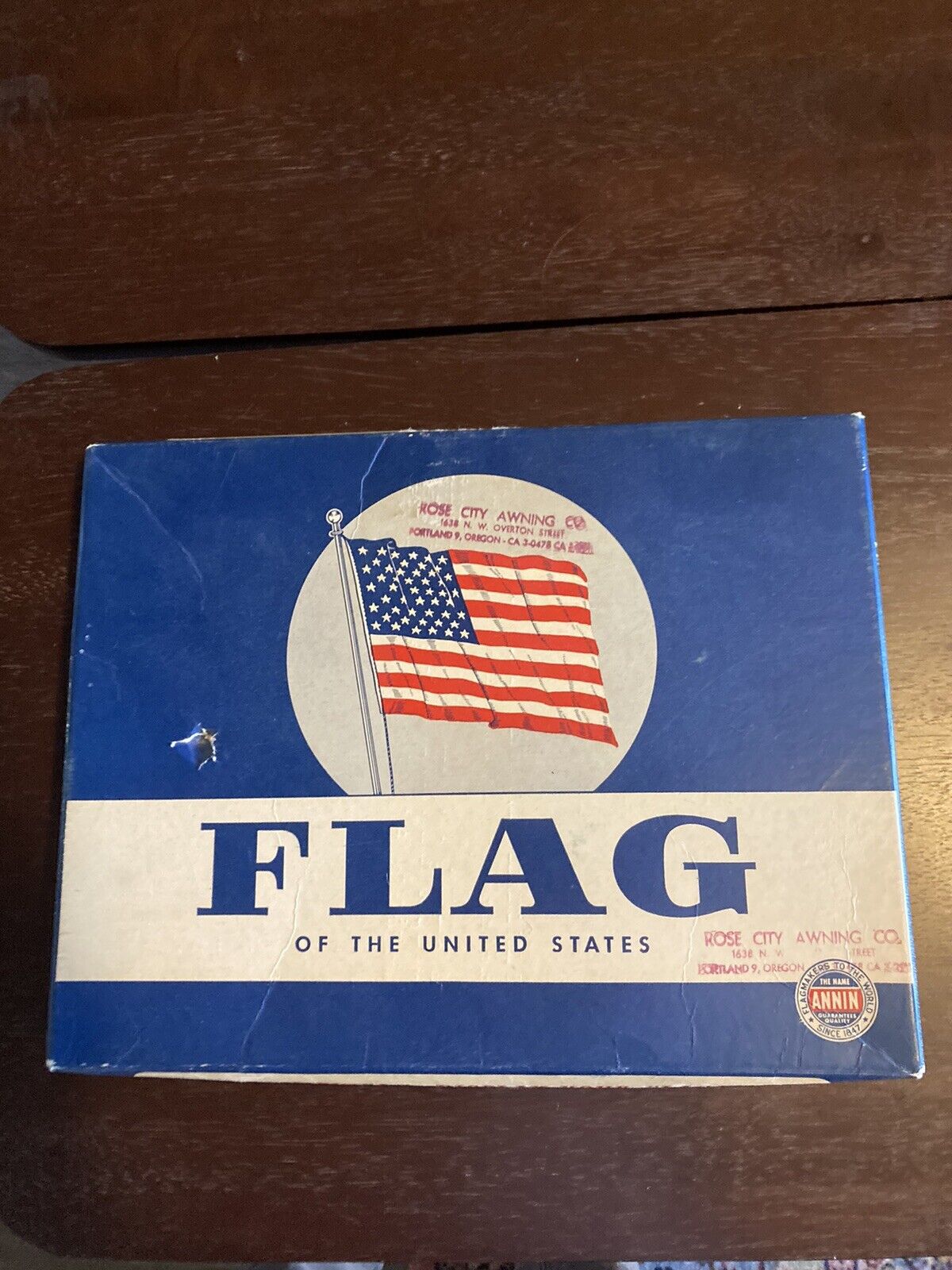 Vintage 48 Star Ceremonial American Flag /W Gold Fringe Large 3\' x 6\'  1912-1949