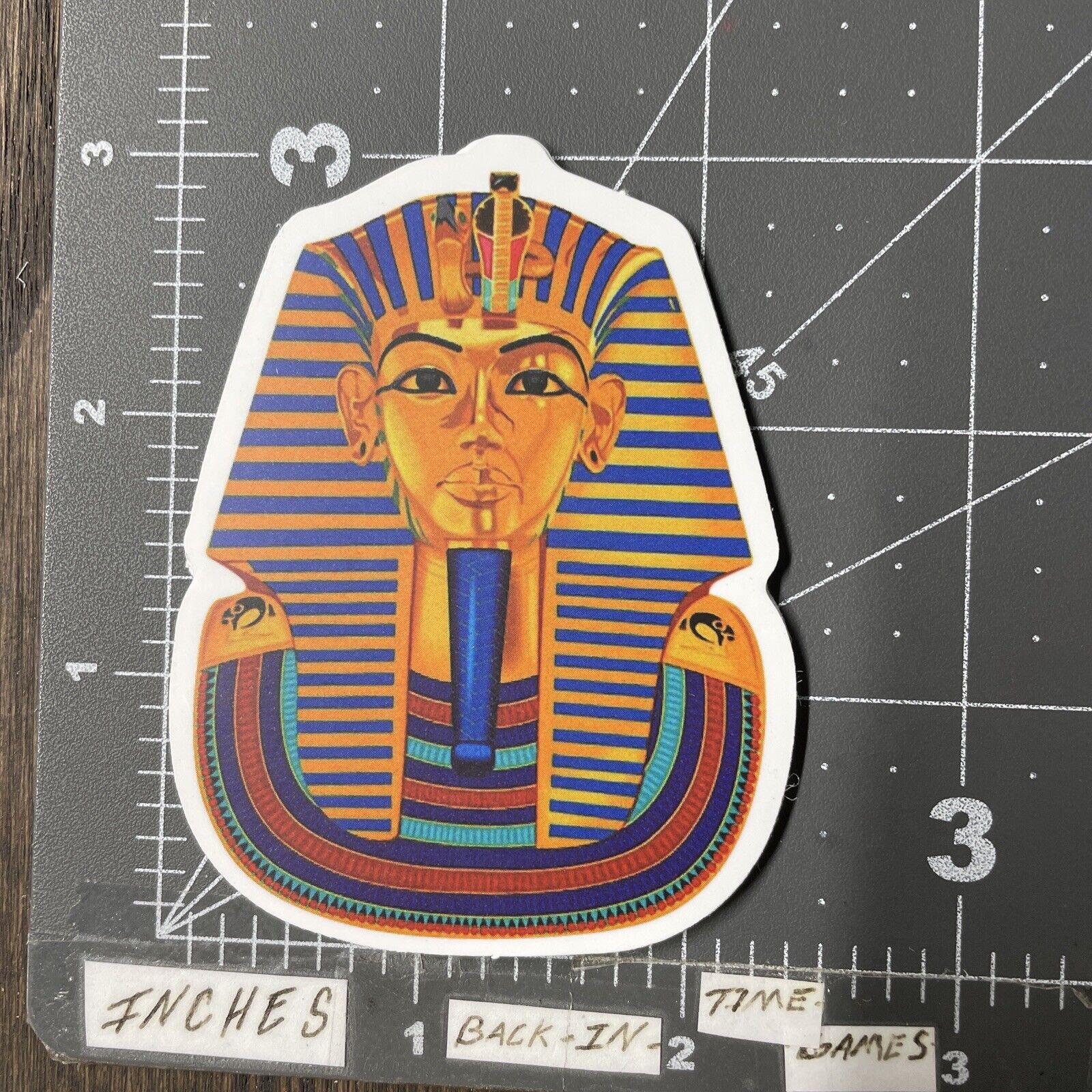 Mask Of Tutankhamun Adult Humor Sticker For Skateboard Phone Guitar Ect New2