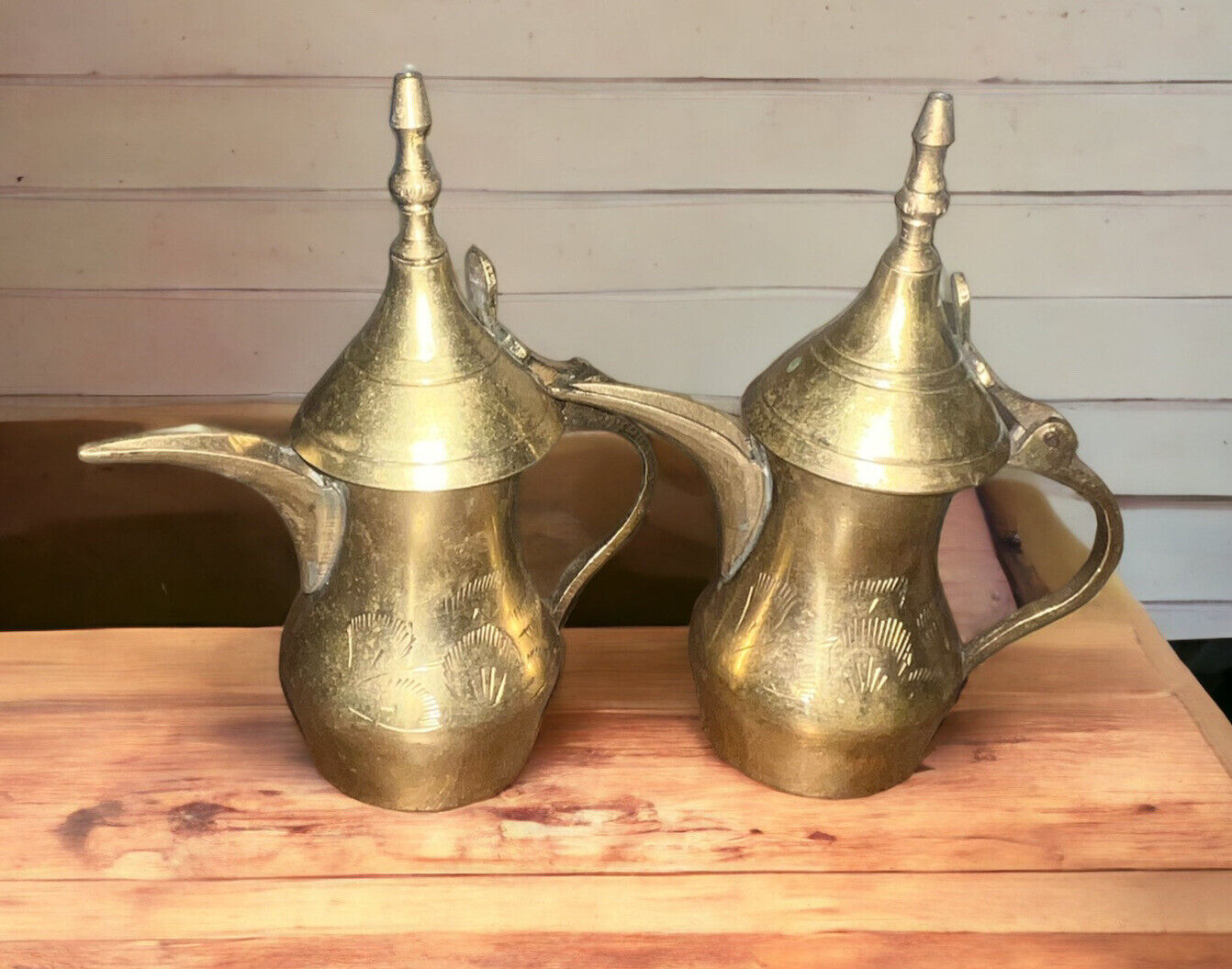 Antique Brass Small Coffee Boilers