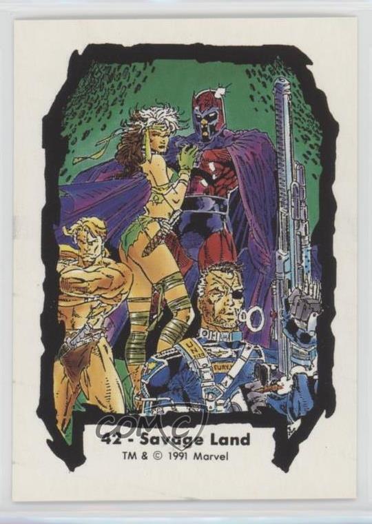 1991 Comic Images Marvel Jim Lee II Savage Land #42 d8k