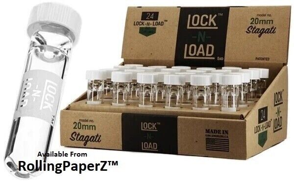 Lock-N-Load 20mm Stagati Chillum 24 pack in Counter Top Display 
