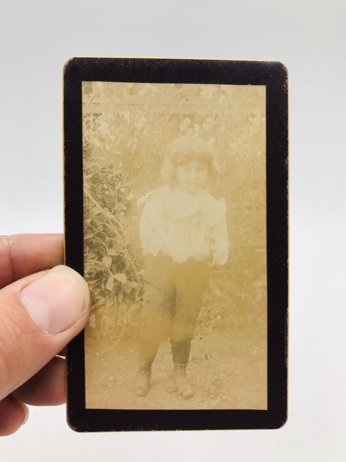 Antique CDV Photo Little Girl Photograph