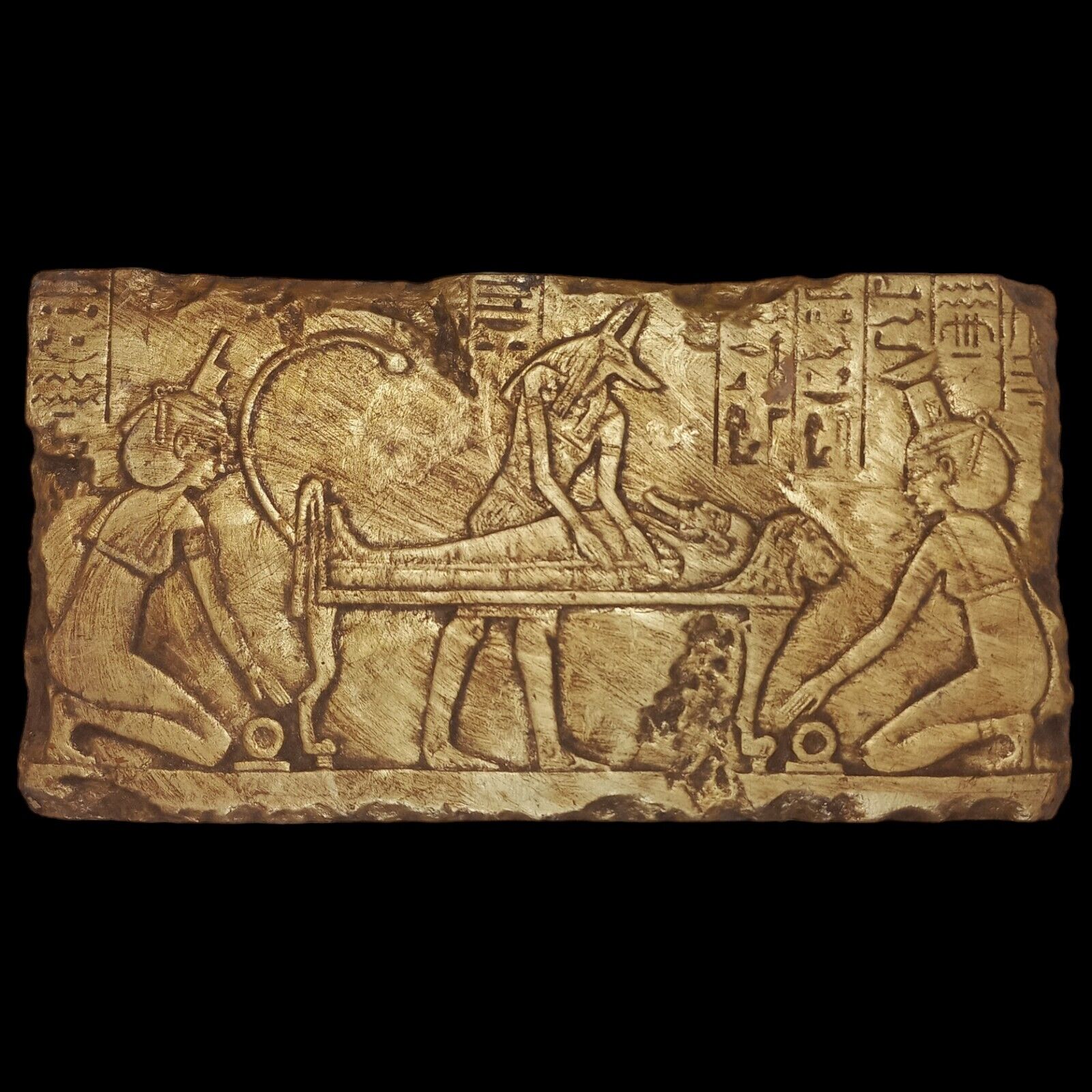 RARE ANCIENT EGYPTIAN PHARAONIC ANTIQUE ANUBIS LORD OF MUMMIFICATION STELLA