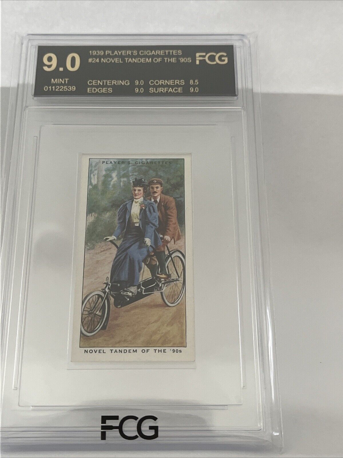 1939 John Player & Sons Cigarette 24 Novel Tandem FCG Graded 9  Cycling