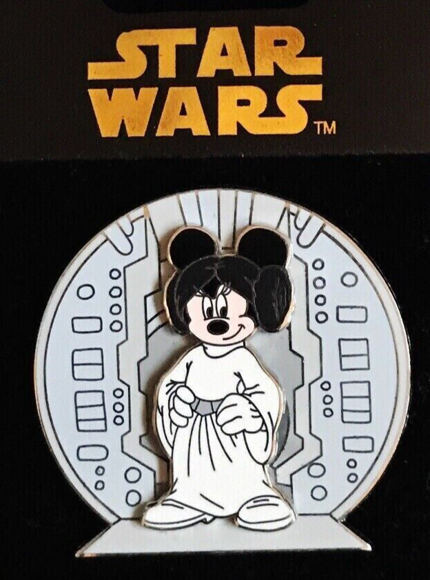 Disney Disneyland Resort Star Wars 2007 Minnie Mouse As Princess Leia Pin