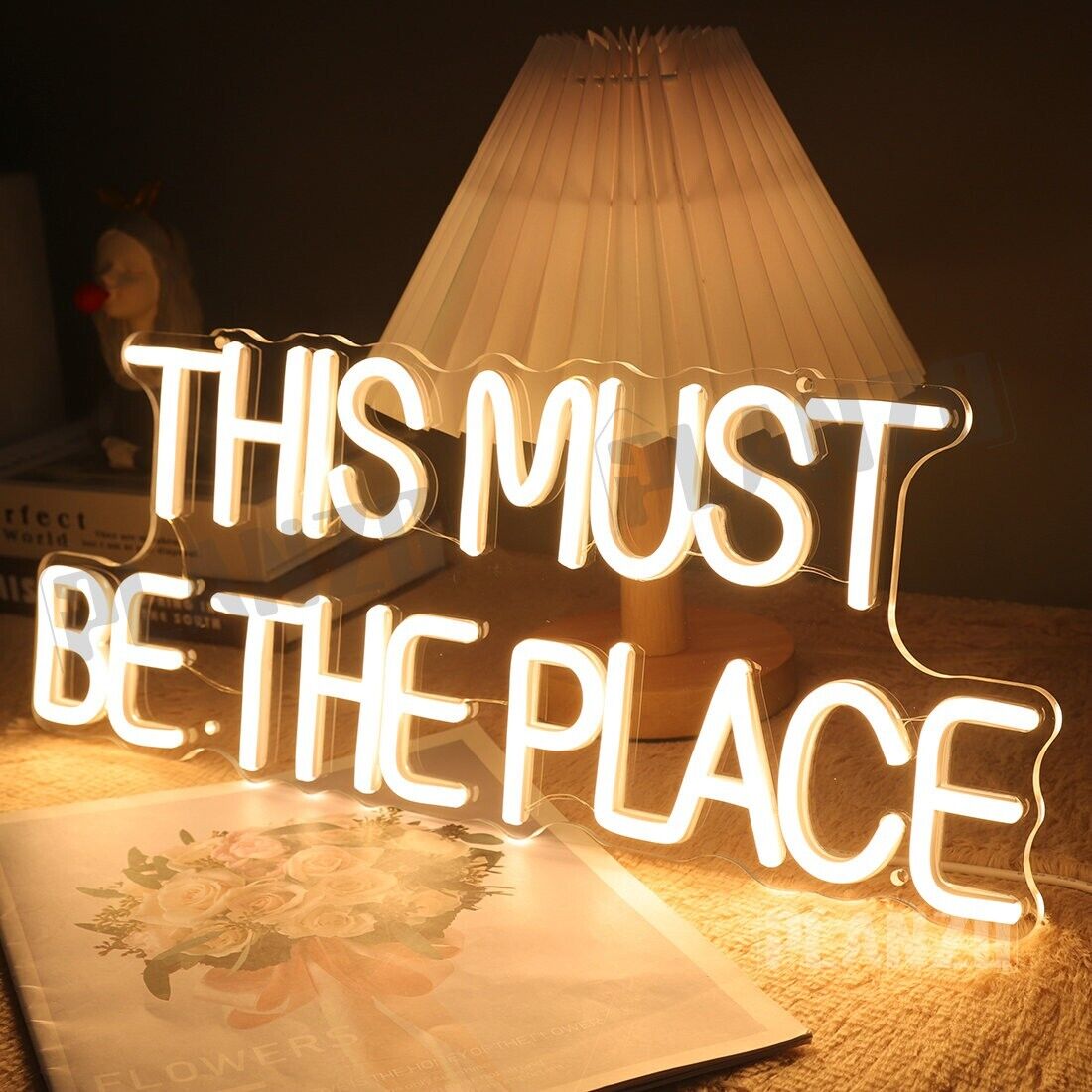 Planzo Neon sign This Must Be The Place Room LED light Home Wall Decor store 5V