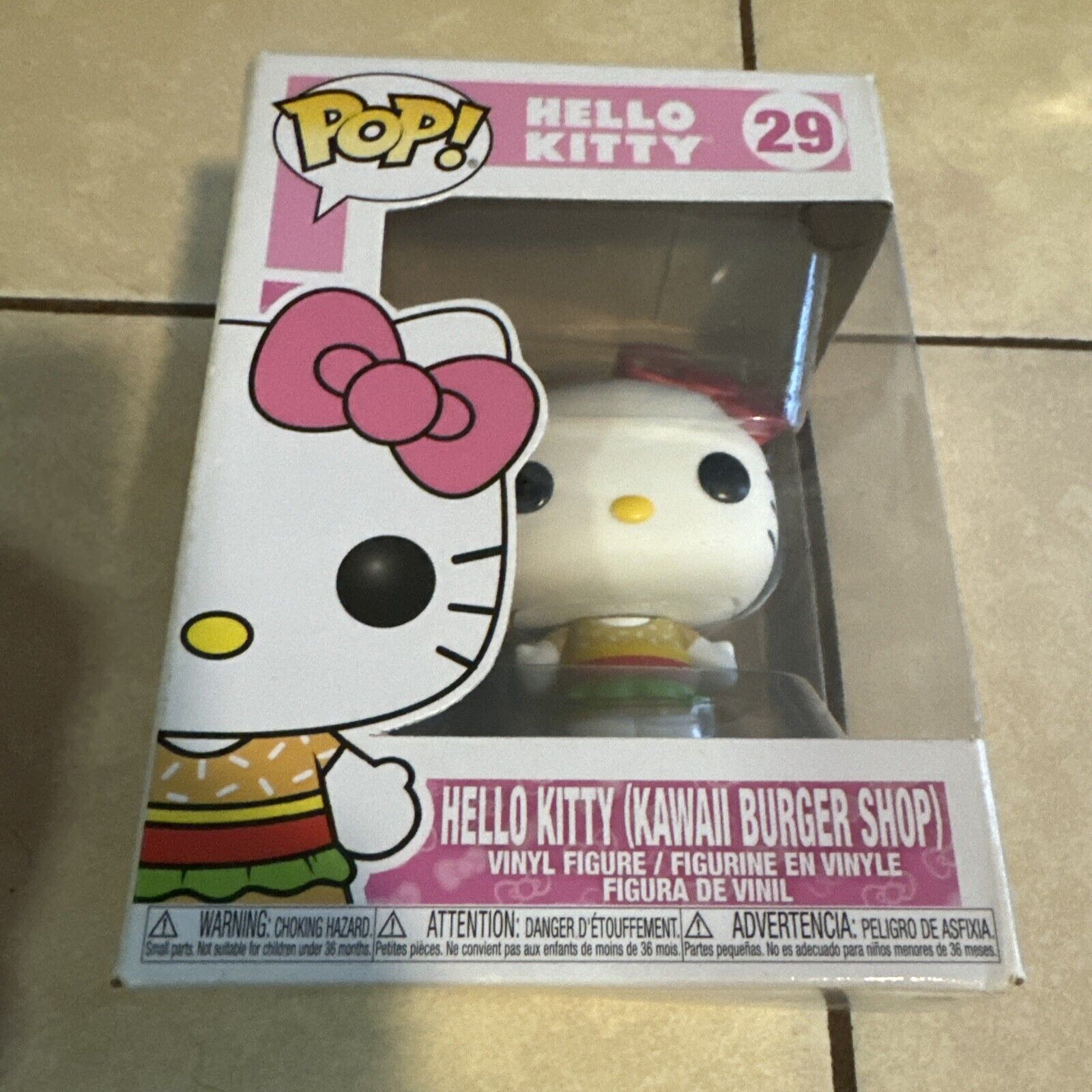 2019 Funko Pop Hello Kitty #29 Hello Kitty Kawaii Burger Shop Mint As Pictured