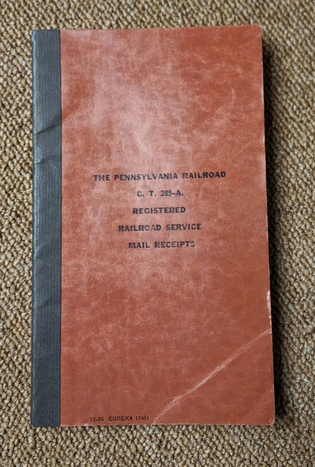 Pennsylvania Railroad New York Conductor's Personal Time Book 8/1958 Thru 7/1960