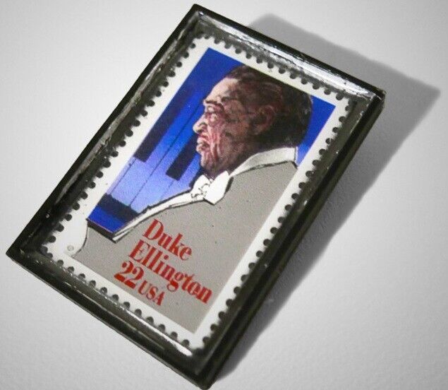 Jazz Stamp: New Duke Ellington 125th Birthday Wearable Framed Pin