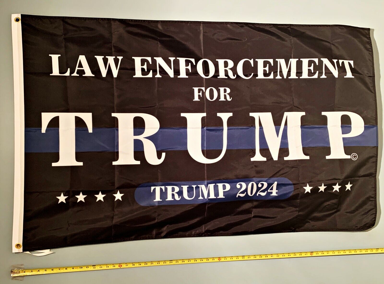 DONALD TRUMP FLAG *FREE SHIP USA SELLER* Law Enforcement Police 2024 Sign 3x5\'