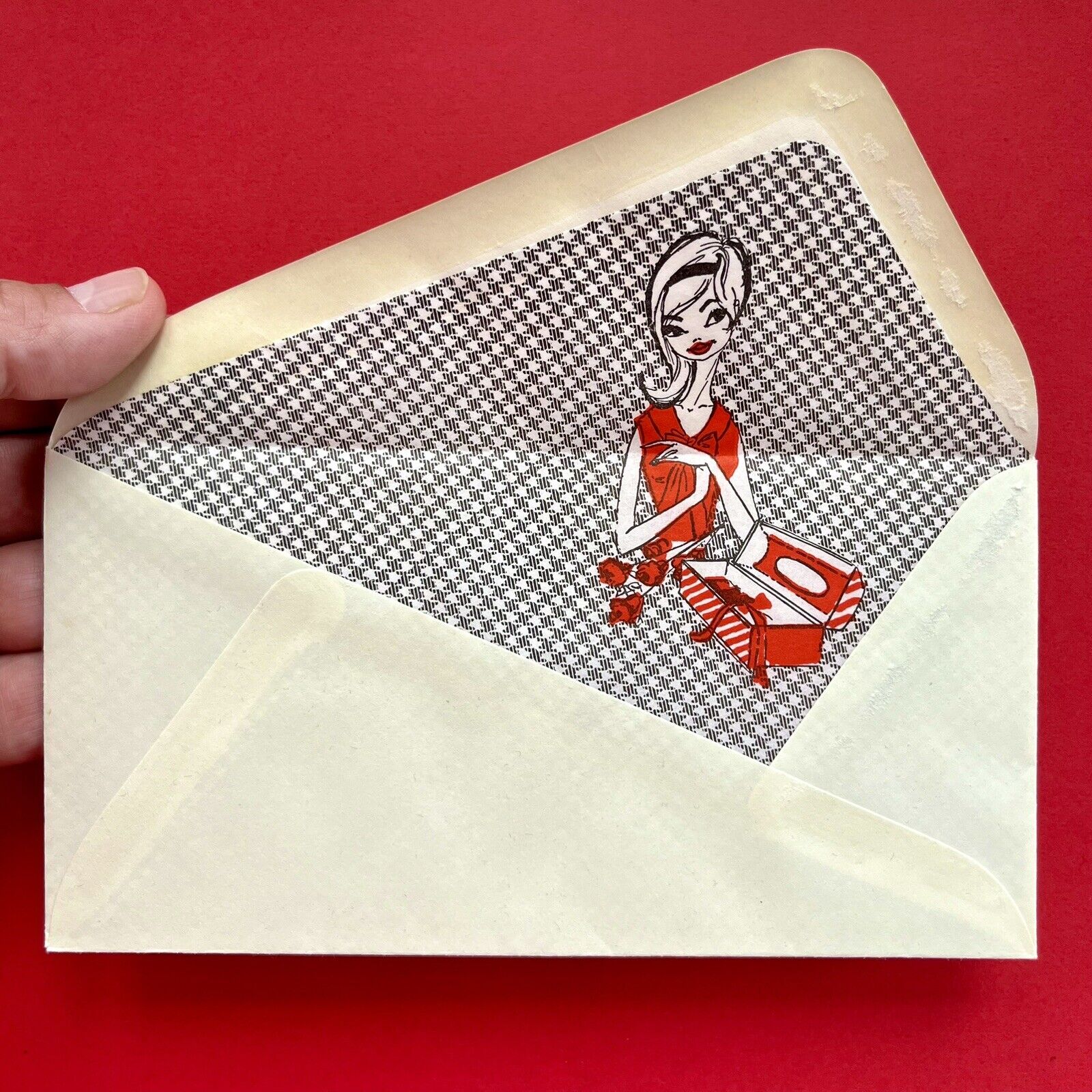 Vintage Envelopes New Unused Paper Original Retro Design Rare 3 5/8 x 7 1/4 (x1)
