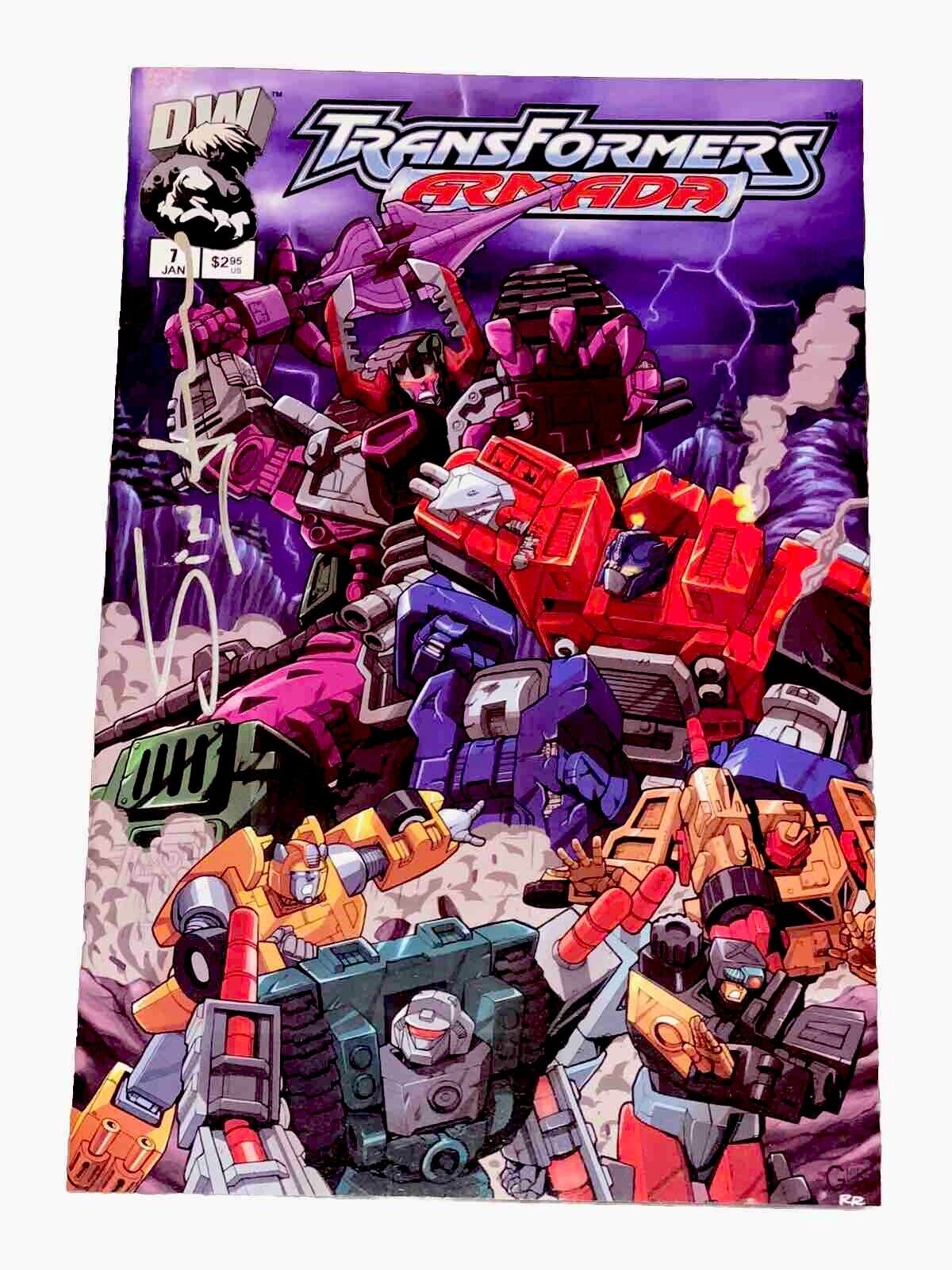Transformers Armada #7 Comic Book Autograph Signed Simon Furman 2003 Dreamwave