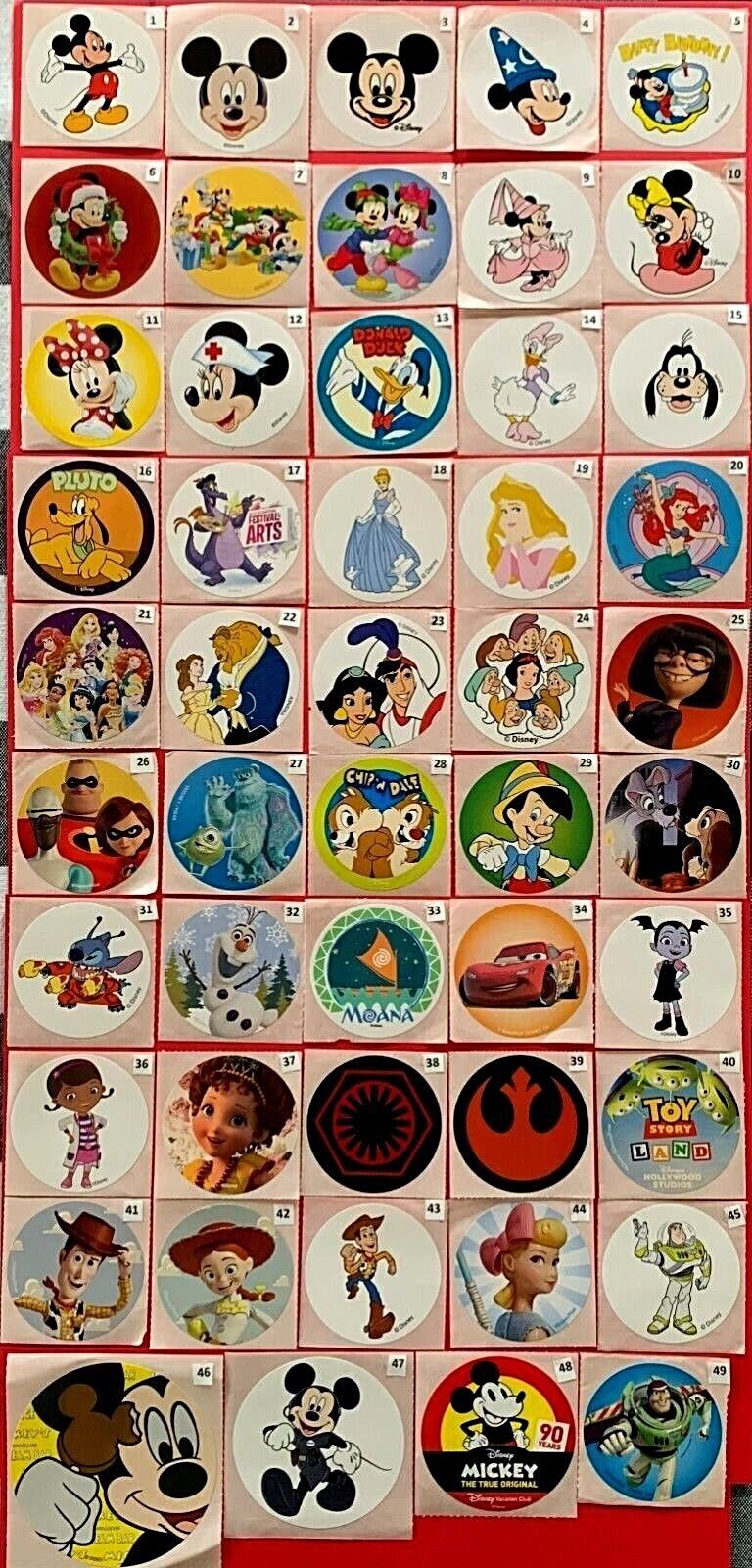 WALT DISNEY WORLD STICKERS New and Hard to Find Collect TODAY See Description