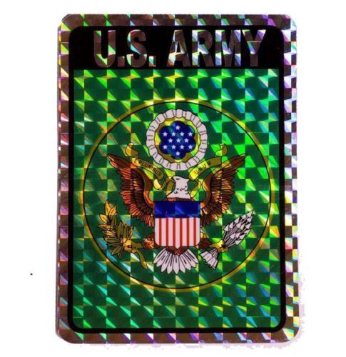 U.S. Army Green Military Reflective Decal Bumper Sticker 3.875