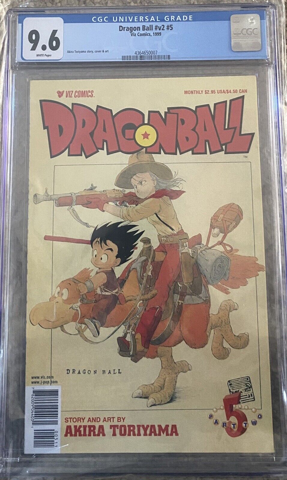 Dragon Ball Part Two 5 CGC 9.6 WH