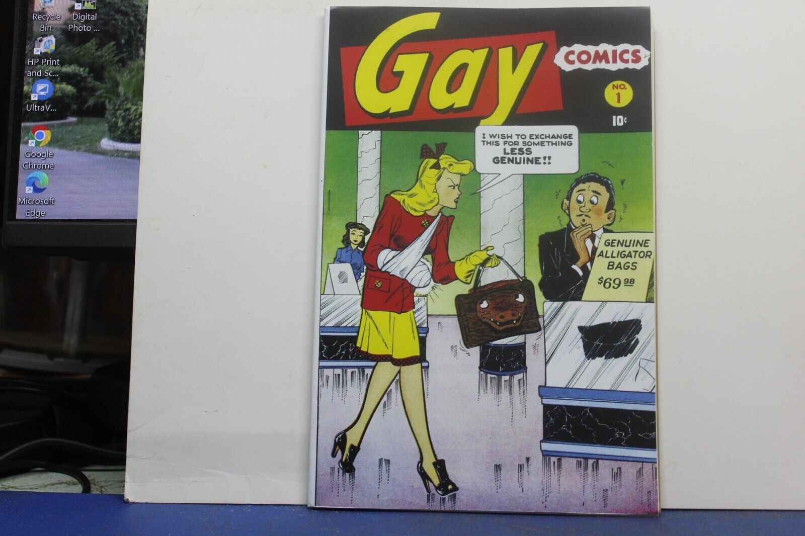 GAY COMICS #1 REPRO COVER AND FIRST WRAP 1944