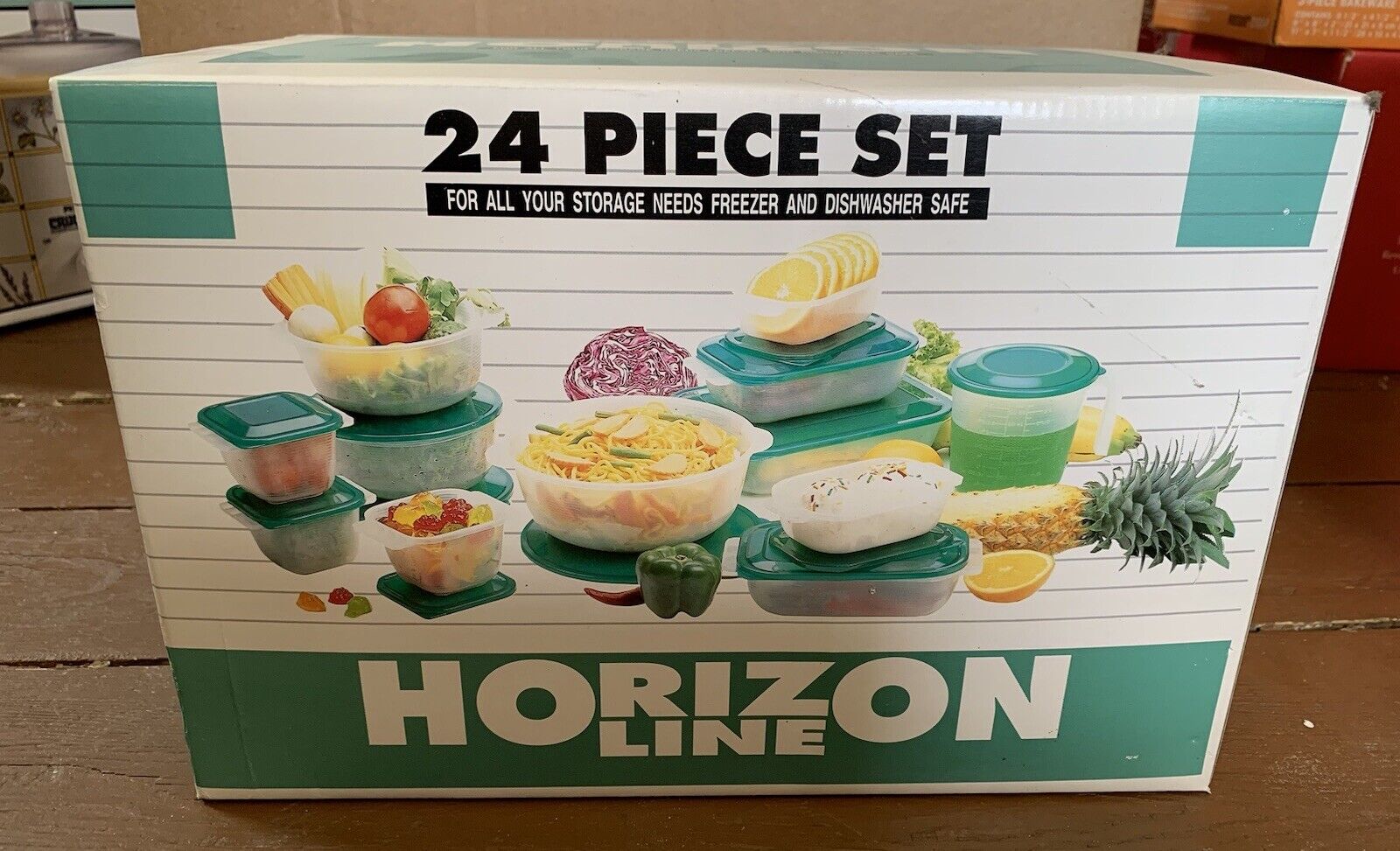 Horizon Line - 24 Piece Food Storage Container Set - New In Box
