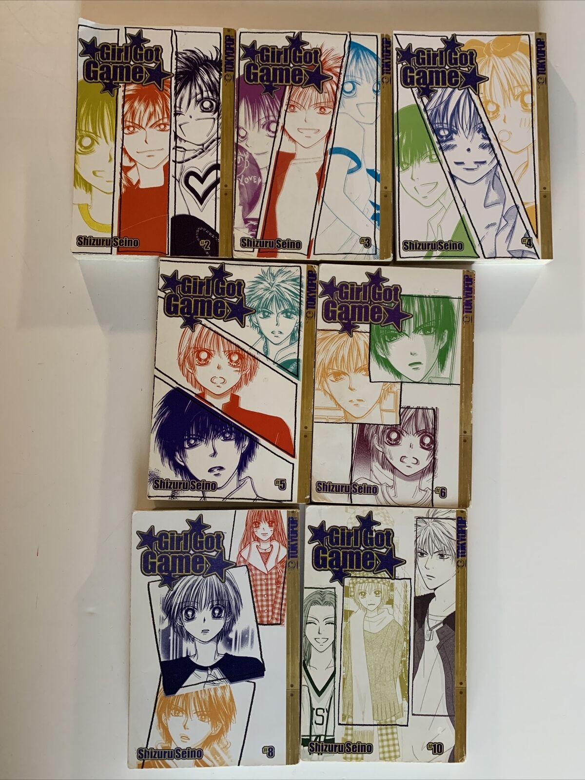 Girl Got Game Manga Lot Volumes 2,3,4,5,6,8 And 10 English Tokiopop First Print