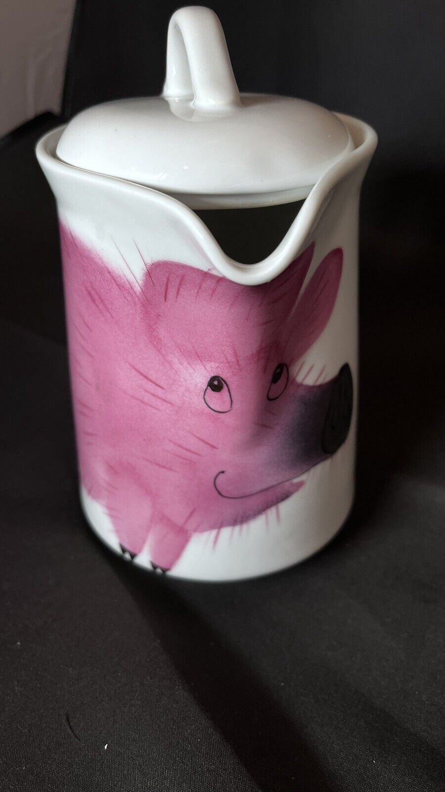 Helena Tilk Pig Estonia Pitcher Creamer Hand painted New With Tags 6\